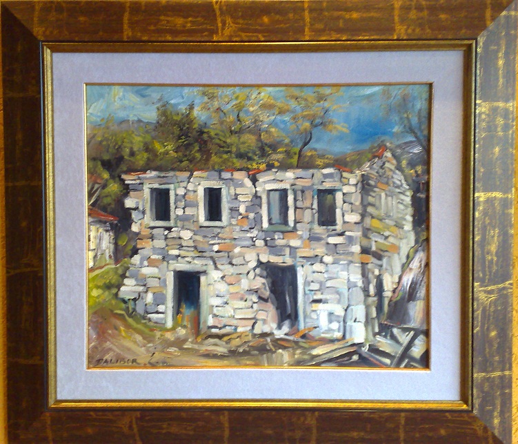 "Stara kuća" , ulje na platnu, 40x50cm